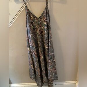 Asymmetrical sleeveless summer dress